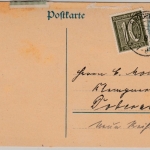 DR-Infla - Broderstorf (Mecklb) 1921, KOS a. GA-Karte+Zusatz n. Doberan
