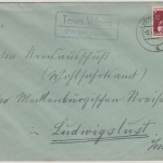 DR - Tews Woos ü. Ludwigslust, Landpost-Ra2 a. Brief n. Ludwigslust 1935