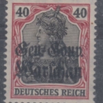 DP Polen - 40 Pfg. Germania Gen.Gouv. Warschau, postfrisch/MHN gepr. Hey BPP