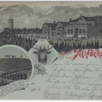 Niedersachsen - Steinberg b. Goslar, Mehrbild-Litho, gelaufen "Posthülfsstelle"