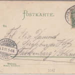 Niedersachsen - Harzburg, Mehrbild-Farblitho, gelaufen Bahnpost 1901