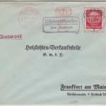 DR - Hilwartshasuen ü. Kreiensen, Landpost-Ra2 a. Brief n. Frankfurt a.M. 1937