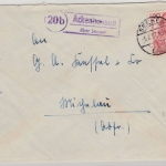 BRD - (20b) Ackenhausen ü. Seesen 1957, Landpost-Ra2 a. Brief n. Michelau