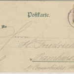 Niedersachsen - Gandersheim, Mehrbild-Farblitho (Hotel, Post etc), gelaufen 1900