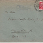 DR - Beddingen ü. Wolfenbüttel, Landpost-Ra2 a. Brief n. München 1936