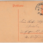 DR - Immendorf (Braunschweig) 1917, KOS a. 7 1/2 Pfg. GA-Karte n. Posen