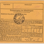 DR-Infla - Salzgitter 1923, Gebühr bezahlt, roter Ra2 a. Paketkarte/Selbstbucher