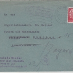 BRD - (20a) Binder ü. Hildesheim, Landpost-Ra2 a. Brief n. München 1959