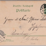 Hessen - Kassel, Gruss aus Mehrbild-Farblitho - gelaufen 1898