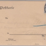 Hessen - Kassel, Bildergallerie, selbstgebastelte Karte, gelaufen/Ortskarte 1903