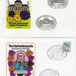 BRD - Bad Ems, Bartholomäusmarkt 1985, 1987/89 - 4 Privat-GA-Umschläge + SST