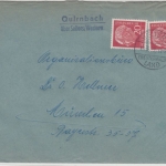 BRD - Quirnbach ü. Selters/Westerw., Landpost-L2 a. Brief n. München 1959