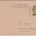 BRD - (22b) Weidenhahn ü. Selters 1957, Landpost-L2 a. Brief n. Gotha