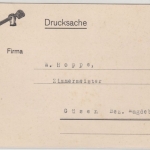 DR - 3 Pfg. Goethe, Illustr. Besuchsanzeige/Drucksache Duderstadt - Güsen 1927