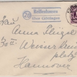 AM-Post - (20) Reiffenhausen ü. Göttingen, Landpost-Ra2 a. Brief 24.11.45 n.