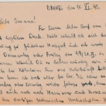 All.Bes. - 6 Pfg. bezahlt Aushilfs-GA-Karte, Brakel Land - Bückeburg 22.11.45
