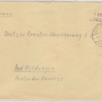 All.Bes. - Eichenberg 3.1.46, Gebühr bezahlt, L2 a. Brief n. Bad Wildungen