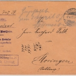 DR - Northeim 1907, Frei d. Ablösung Nr.21 Zustellurkunde n. Moringen