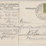 DR - Düsseldorf 1933, Rhein-Ruhr-Messe, SST a. Werbekarte (Schwanenbräu) n. Köln