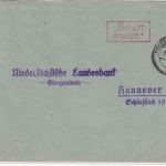 All.Bes. - Dissen (Teutoburger W) 7.7.45, Gebürh bezahlt, Ra2 a. Bankbrief n.