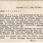 DR - 6 Pfg. RLB u.a., Luftpostkarte Münster - Augsburg 1937