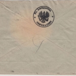 DR-Infla - 2x100 M. Ziffer, Dienst-Einschreibebrief Oberhausen - Mülheim 1923