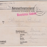 DR - Kriegsgefangenenpost, Faltbrief Vordruck Krefeld-Fichtenhain n. FRANKREICH
