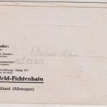 DR - Kriegsgefangenenpost, Faltbrief Vordruck Krefeld-Fichtenhain n. FRANKREICH