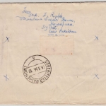 Pakistan - 3 A. sand glass etc., registered cover to DDR, Sylhet - Döberitz 1954