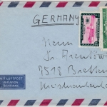 Afghanistan - 20 Afg. Airpost etc., airmail cover to GERMANY, Kaboul - Bretten