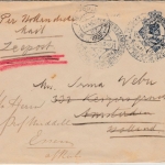 Dutch East Indies - 12 1/2 C. stationery cover to HOLLAND, Medan -Amsterdam 1920