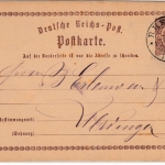 DR - Rheydt 1873, K2 a. 1/2 Gr. Brustschild GA-Karte n. (?)dingen