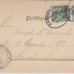 DR - Aachen-Hagen, Zug 411, Bahnpost, Karte i.d. TÜRKEI, M.Galdbach 1902 n.