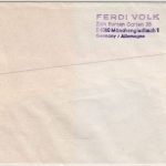 BRD - Eisnotluftpost, Brief Mönchengladbach - Hallig Oland 26.1.85