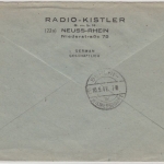 All.Bes./Kontrollrat - 84 Pfg. Arbeiter, Einschreibebrief Neuss - Berlin 1947