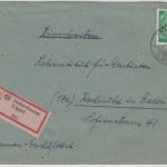 All.Bes./Kontrollrat - 84 Pfg. Ziffer, Einschreibebrief Hohenhausen (Lippe) 1947