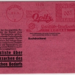 DR - 3 Pfg. AFS "Opitz - Druck", Drucksachenkarte Bielefeld 2 - 1934, ungelaufen