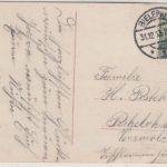 DR - 5 Pfg. Germania/Perfin "FP", Karte Bielefeld - Versmold 1913