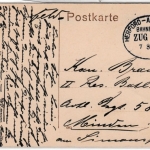 DR - Herford-Altenbeken, Zug 575, Bahnpost - Feldpostkarte Bielefeld - Minden