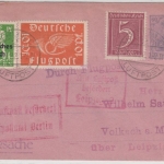 DR - 60 Pfg. Germania, Rohrpost-GA-Umschlag+Zusatz, Lupo-Drucks. Berlin 1922 n.