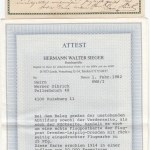 DR - 2x3 Pfg. Germania, illustr. Flugpostkarte Flugpost Dresden-Leipzig 1914 n.