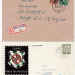 DR/All.Bes./BRD - Gütersloh, Lot mit 8 hübschen Heimatbelegen ex 1917/1981