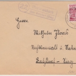 FZ/Rheinl.-Pfalz - (22) Oberdreisbach ü. Betzdorf (Sieg), Landpost-Ra 2 a. Brief