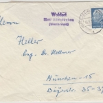 BRD - Woldert ü. Altenkirchen (Westerwald), Landpost-L2 a. Brief n. München 1959