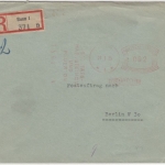 DR - Bonn 1935, 62 Pfg. AFS "Keramag", R-Postauftrag n. Berlin, ohne Inhalt