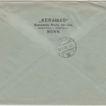DR - Bonn 1935, 62 Pfg. AFS "Keramag", R-Postauftrag n. Berlin, ohne Inhalt