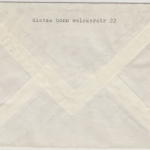 BRD - Duisdorf ü. Bonn, Poststelle I, Einschreibebrief n. Dannheim ü. Arnstadt