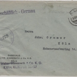 All.Bes. - Köln 6, 5.12.45, Gebühr bezahlt, Schreibmasch.-L1 a. Ortszensurbrief