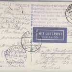 DR - 20+15 Pfg. Adler, Luftpostkarte n. ISLAND, Herrnhut - Reykjavik 1934