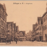 Bayern - Dillingen Königsstraße, sw-AK, gelaufen 1908